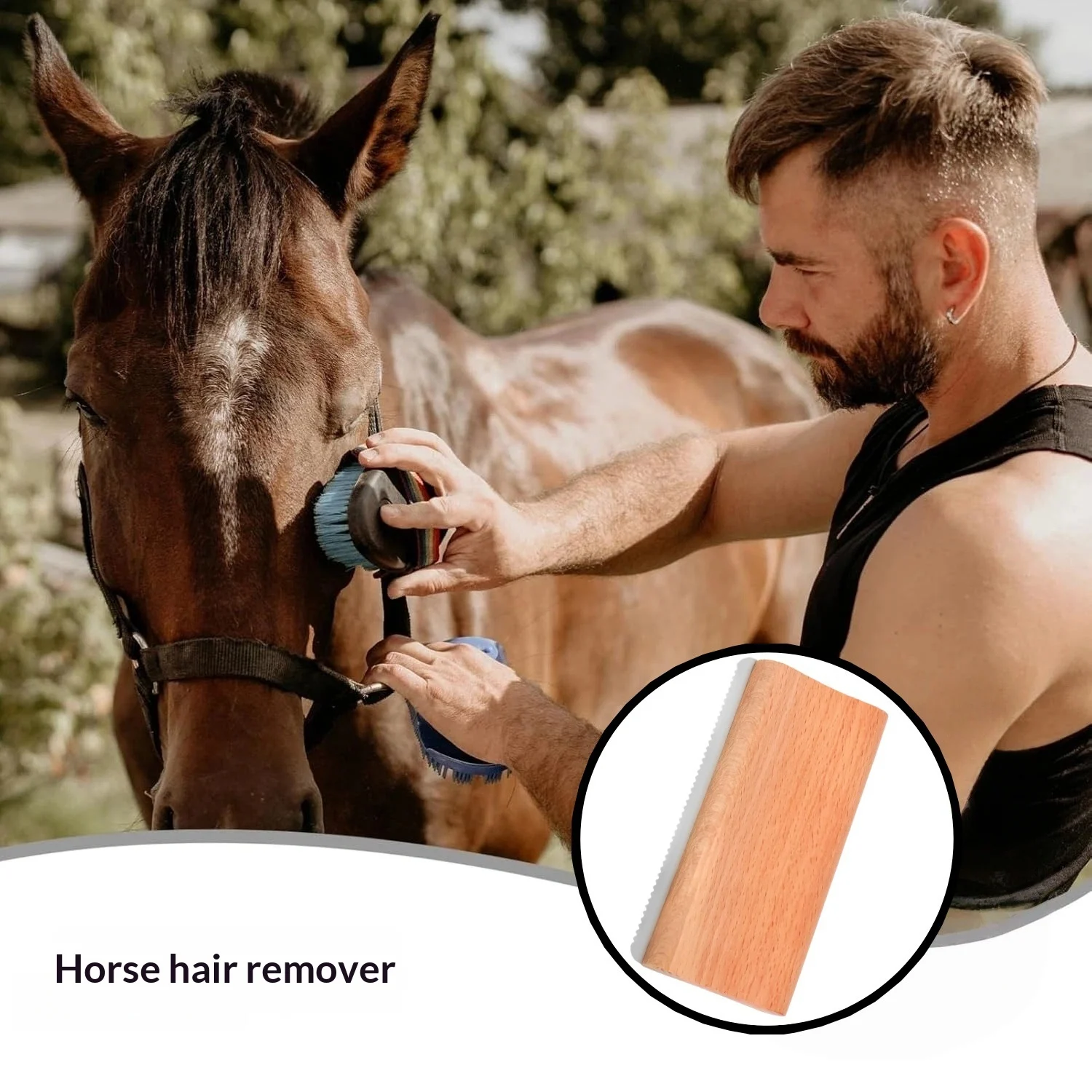 Sweat Removal And Mud-scraping Grooming Tool For Horses — image 5