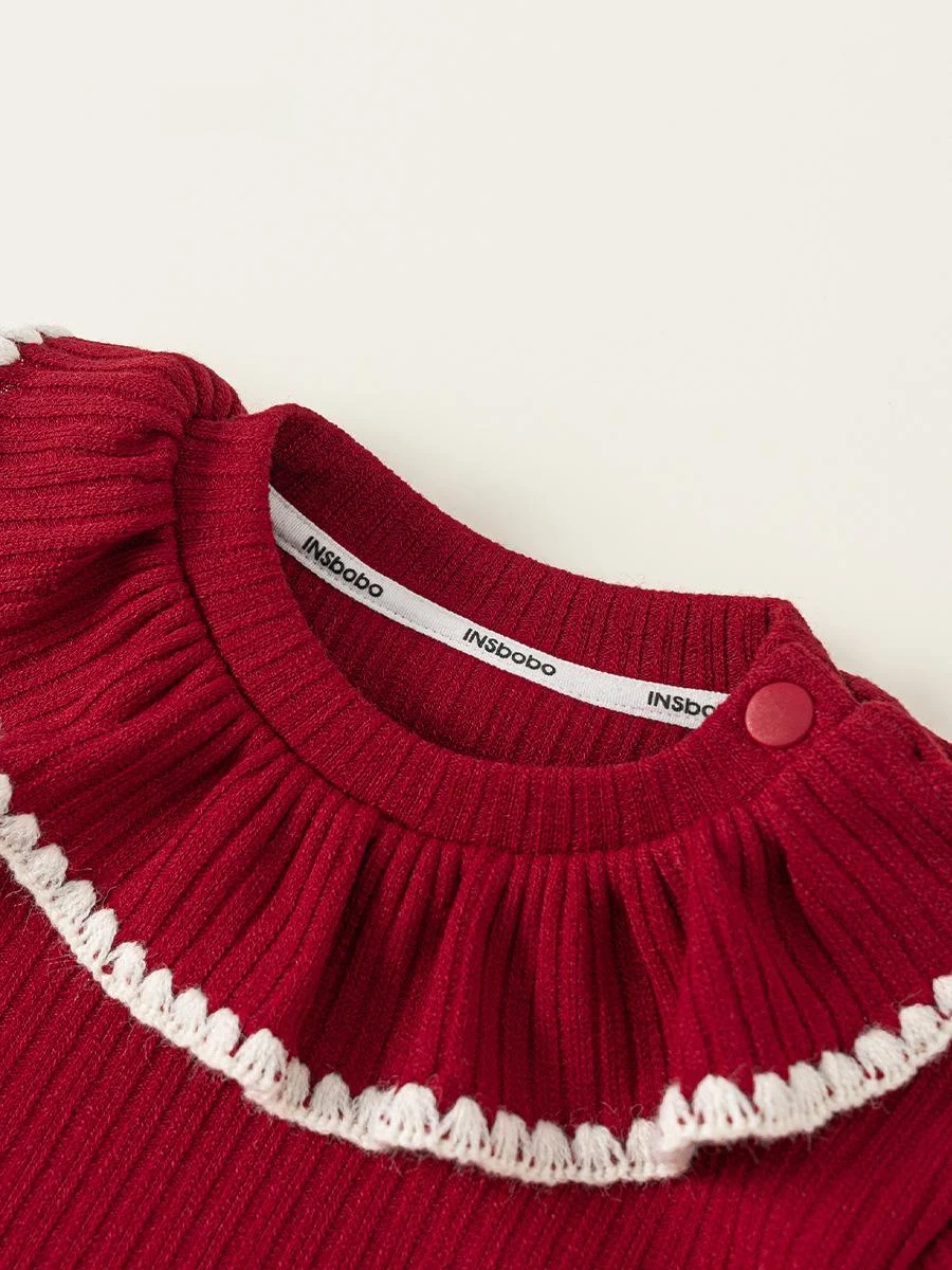 Sweet Ruffled Romper For Baby Girls — image 3