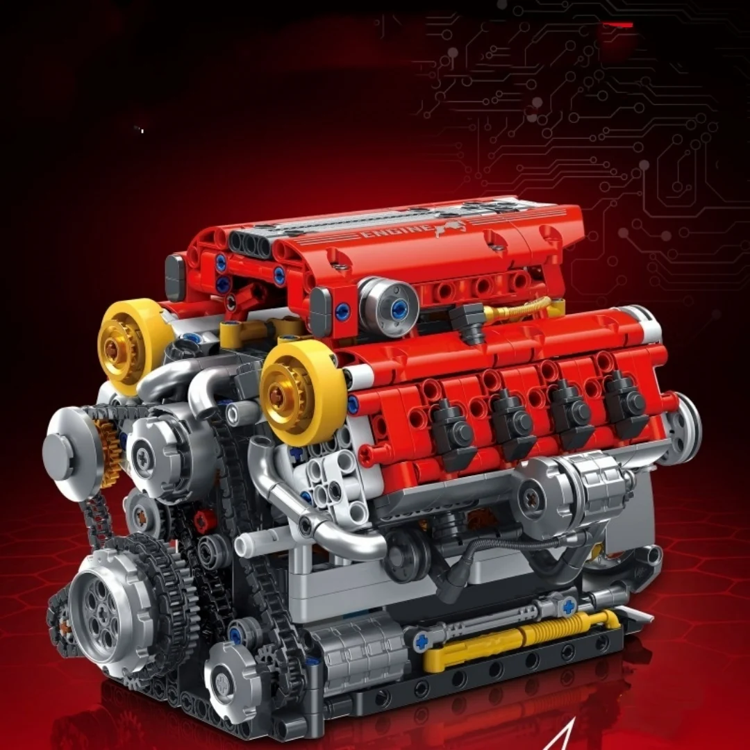 T4065 Dynamic-drive Engine Building Block Model Display Piece STEM Toy — image 3
