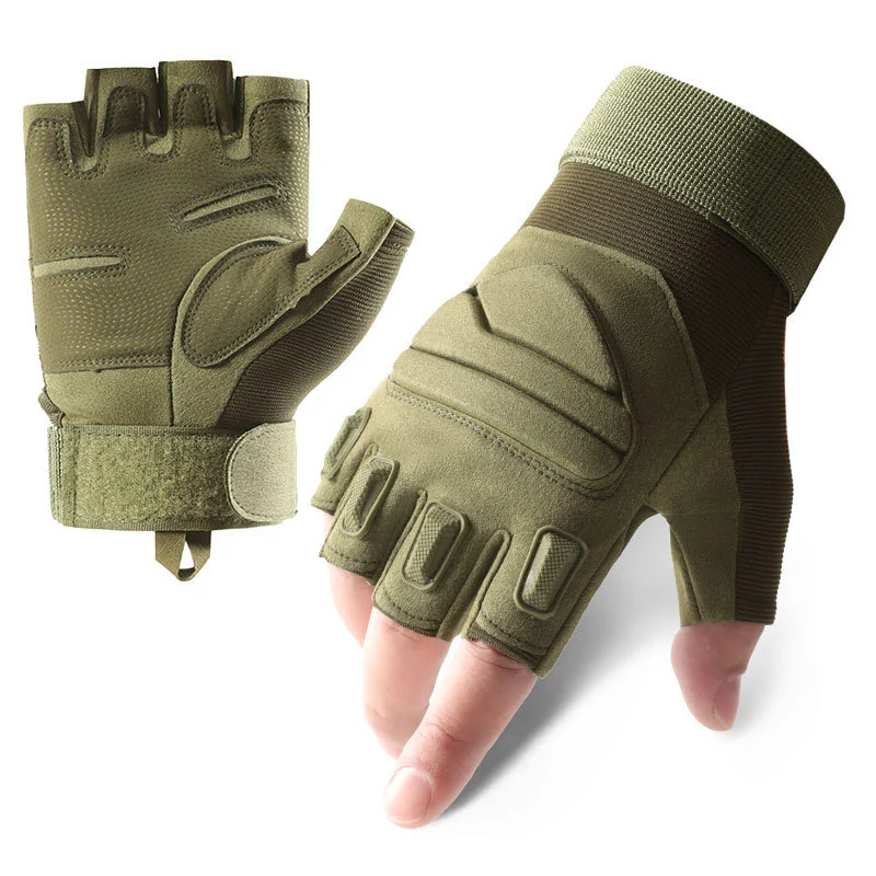 Tactical Gloves Outdoor Sports Protective Half-finger — variant image