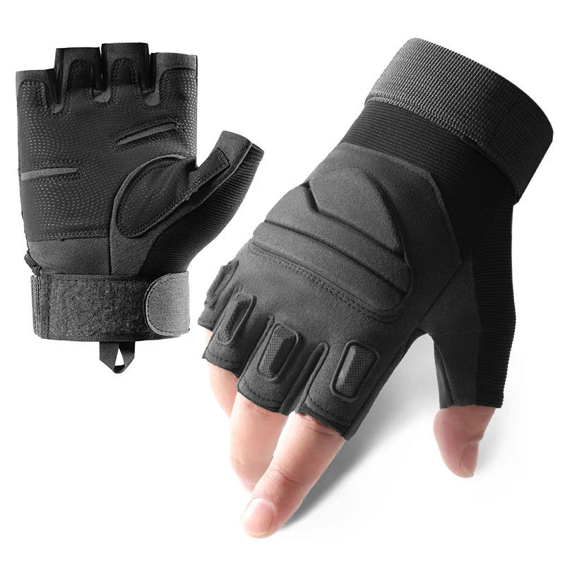 Tactical Gloves Outdoor Sports Protective Half-finger — variant image