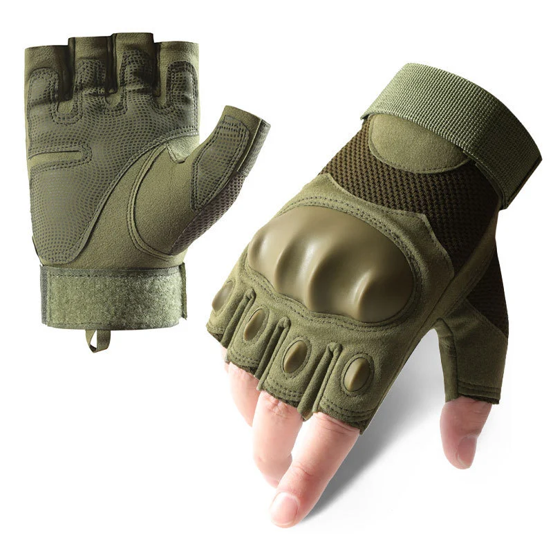 Tactical Gloves Outdoor Sports Protective Half-finger — variant image