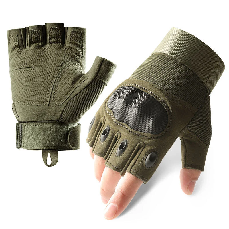 Tactical Gloves Outdoor Sports Protective Half-finger — variant image