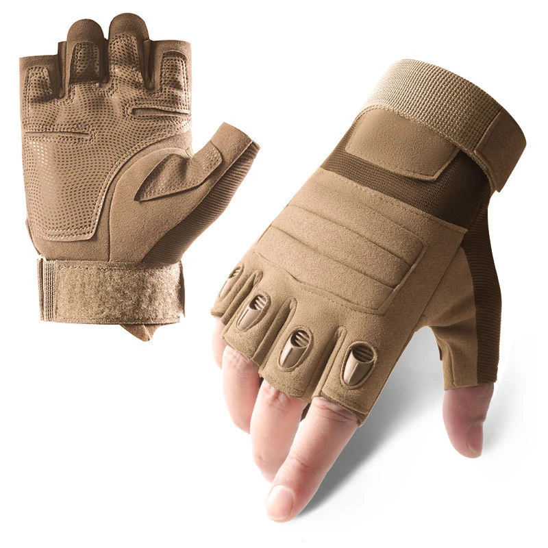 Tactical Gloves Outdoor Sports Protective Half-finger — variant image