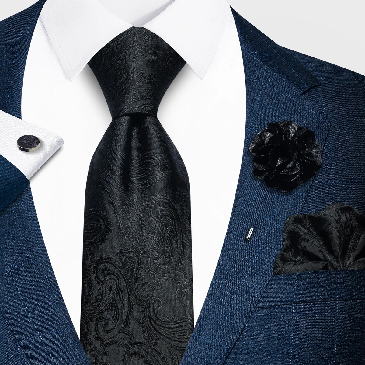 Tencel Jacquard Business Formal Necktie — image 10