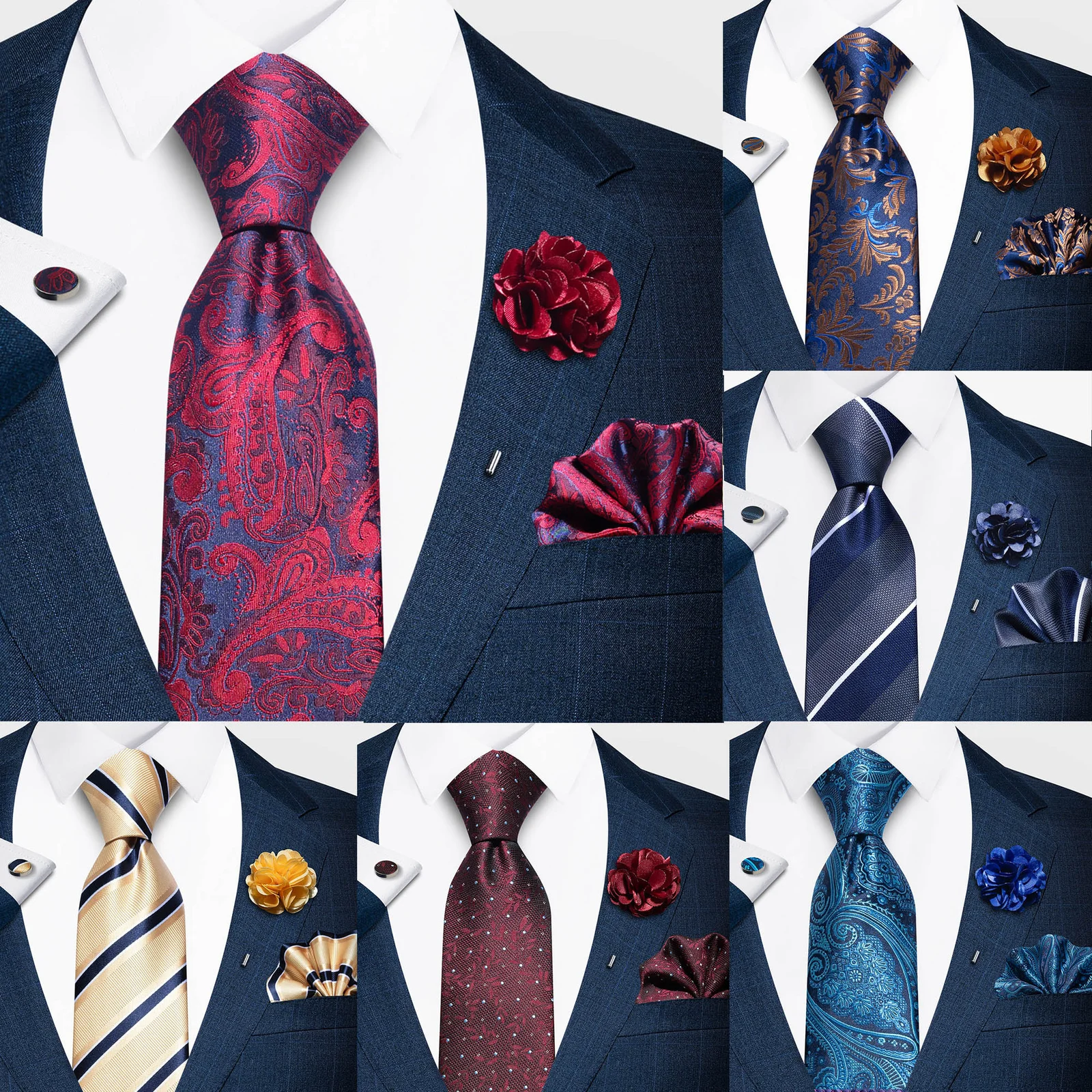 Tencel Jacquard Business Formal Necktie — image 7