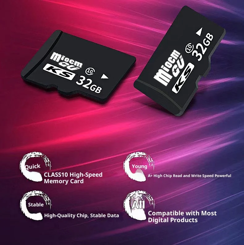 TF Card 32G Mobile Phone Camera 6 Monitoring Driving Recorder Memory — image 4