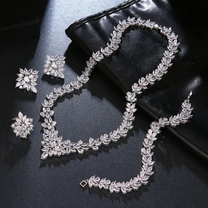 The Dazzling Set Is Handcrafted With Copper And Zircon Stones. — image 5