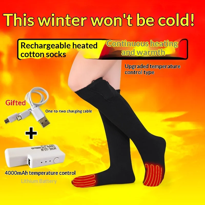 Thermal Socks For Men And Women Heated Ski Stockings — image 3