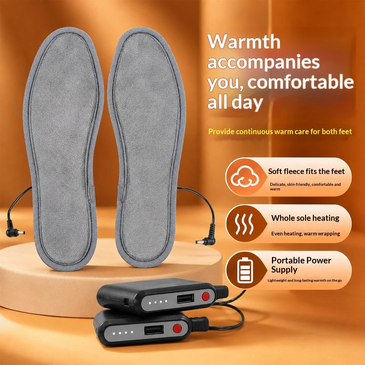 Thermostatic Heated Insoles For Power Banks — image 3