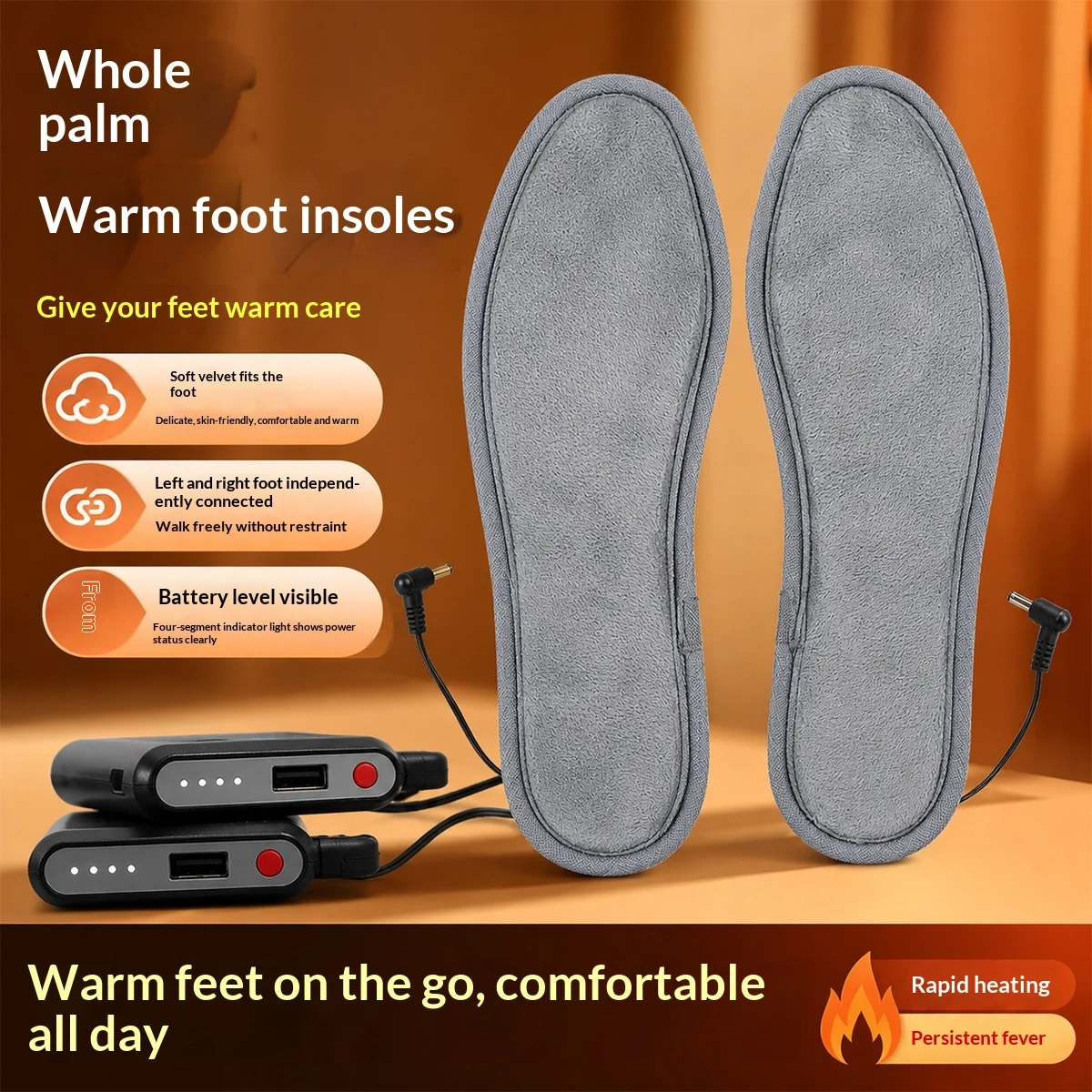 Thermostatic Heated Insoles For Power Banks — image 7