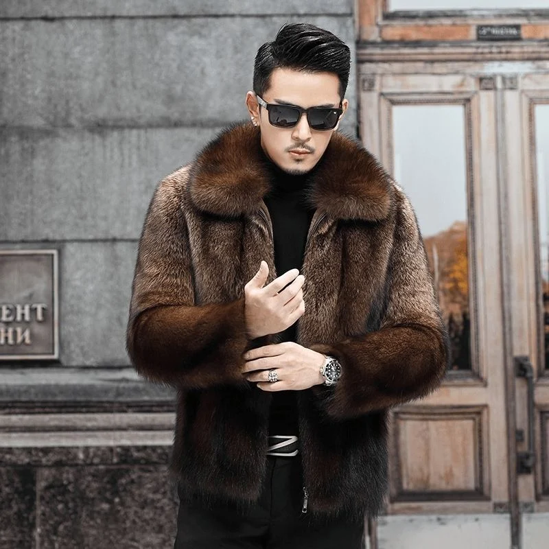 Thick Faux Fox Fur Coat — image 4