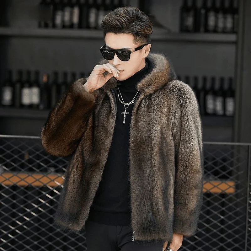 Thick Faux Fox Fur Coat — image 2