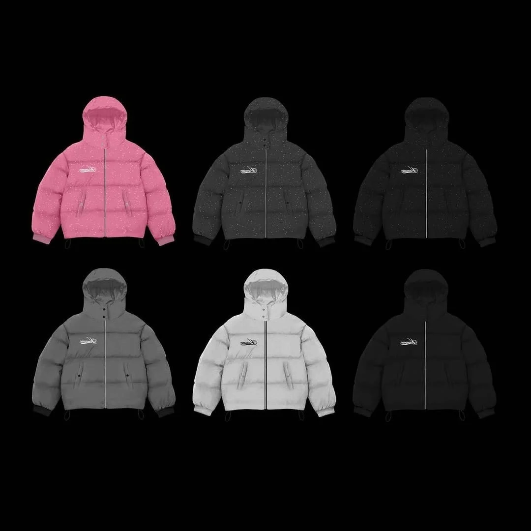 Thickened Cotton Coat With Zipper And Heat-transfer Rhinestones — image 8