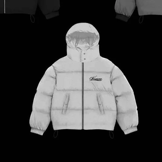 Thickened Cotton Coat With Zipper And Heat-transfer Rhinestones — image 11