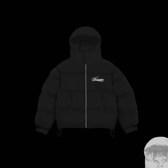 Thickened Cotton Coat With Zipper And Heat-transfer Rhinestones — image 3