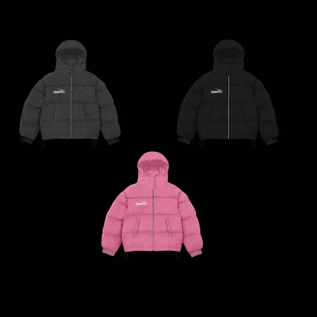 Thickened Cotton Coat With Zipper And Heat-transfer Rhinestones — image 2