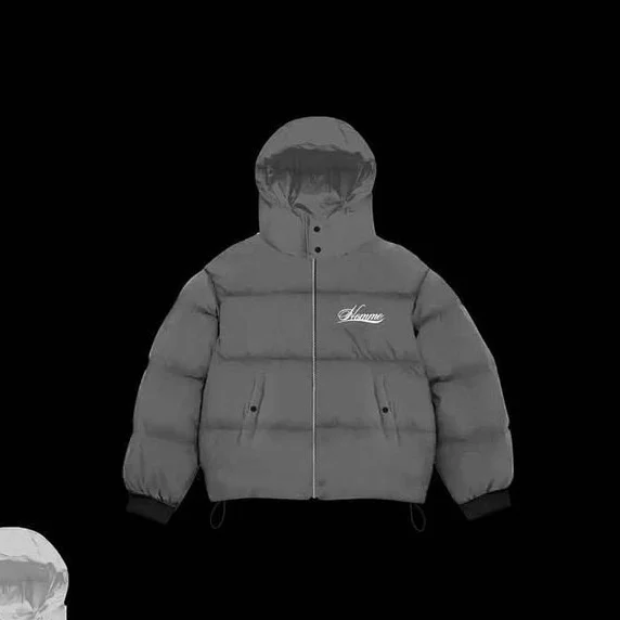Thickened Cotton Coat With Zipper And Heat-transfer Rhinestones — image 10