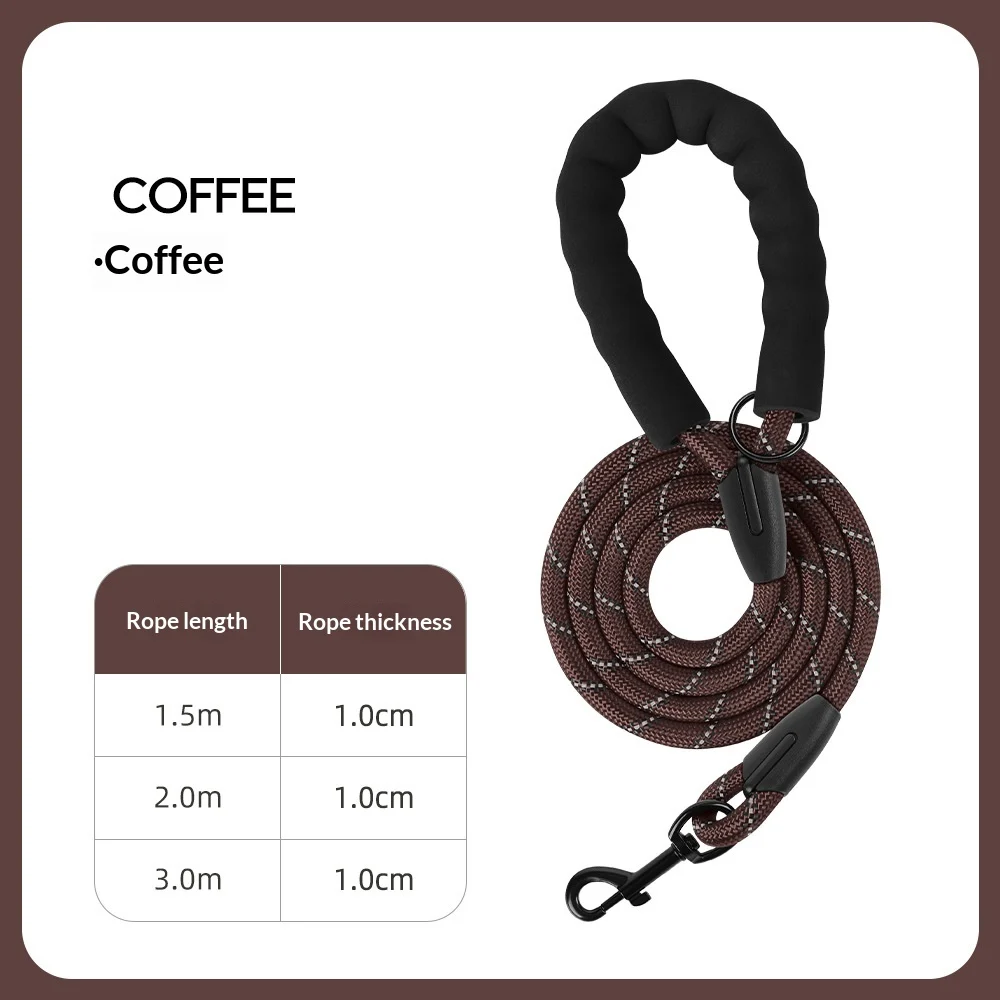 Thickened Reflective Dog Leash - Durable Nylon Pet Walking Lead For Medium Large Dogs — variant image