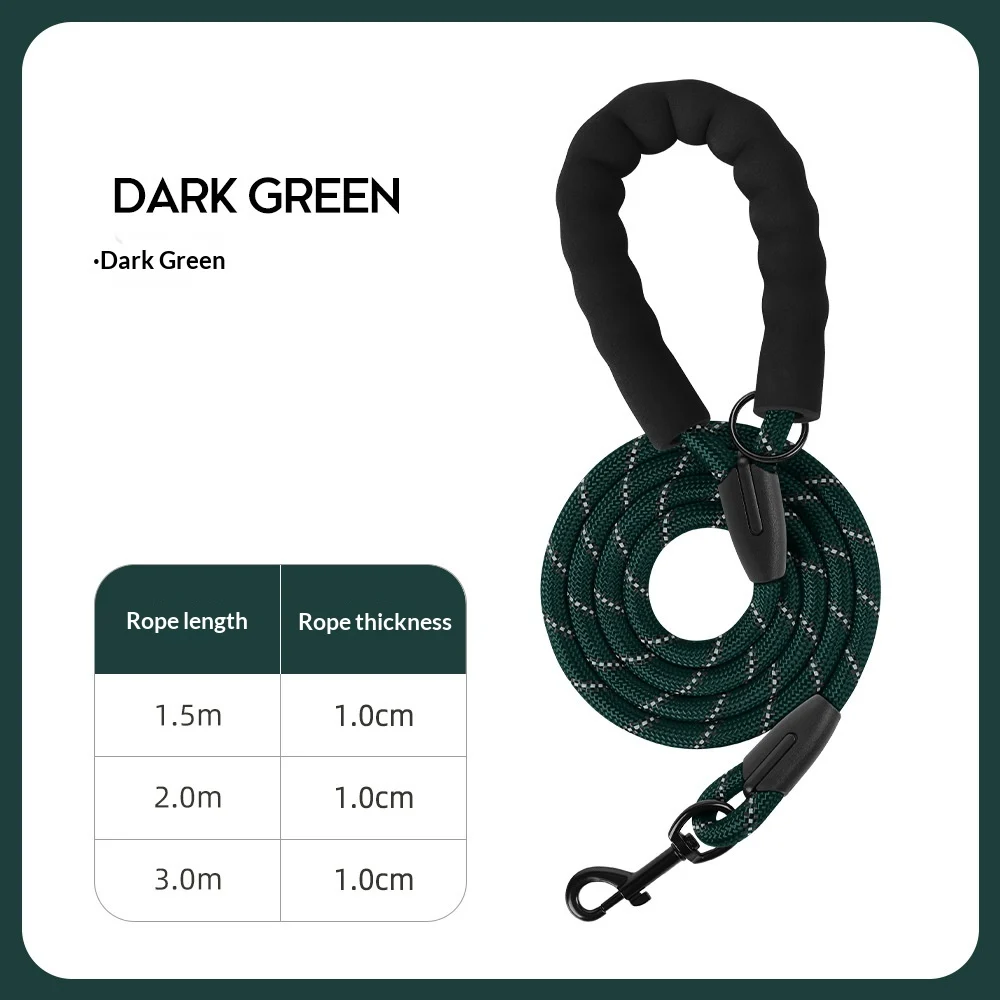 Thickened Reflective Dog Leash - Durable Nylon Pet Walking Lead For Medium Large Dogs — variant image