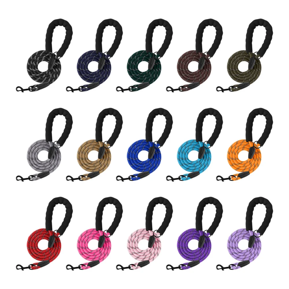 Thickened Reflective Dog Leash - Durable Nylon Pet Walking Lead For Medium Large Dogs — image 8