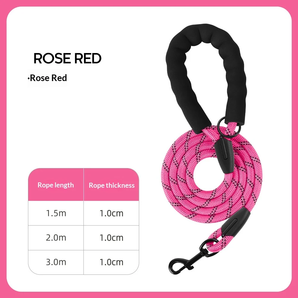 Thickened Reflective Dog Leash - Durable Nylon Pet Walking Lead For Medium Large Dogs — variant image