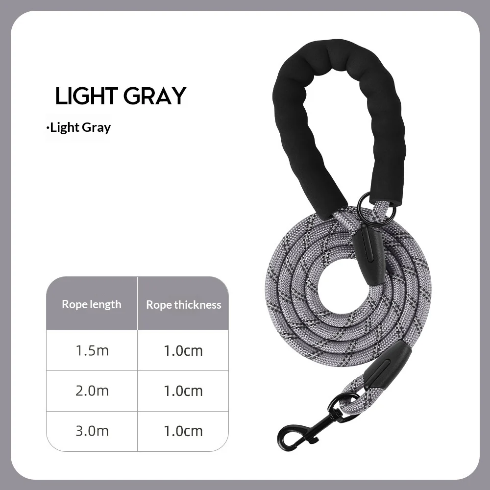 Thickened Reflective Dog Leash - Durable Nylon Pet Walking Lead For Medium Large Dogs — variant image