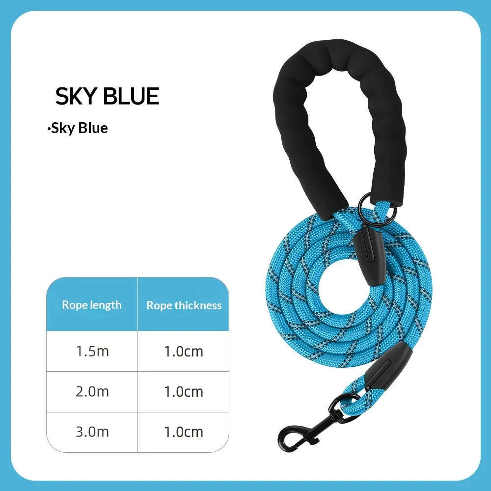 Thickened Reflective Dog Leash - Durable Nylon Pet Walking Lead For Medium Large Dogs — variant image