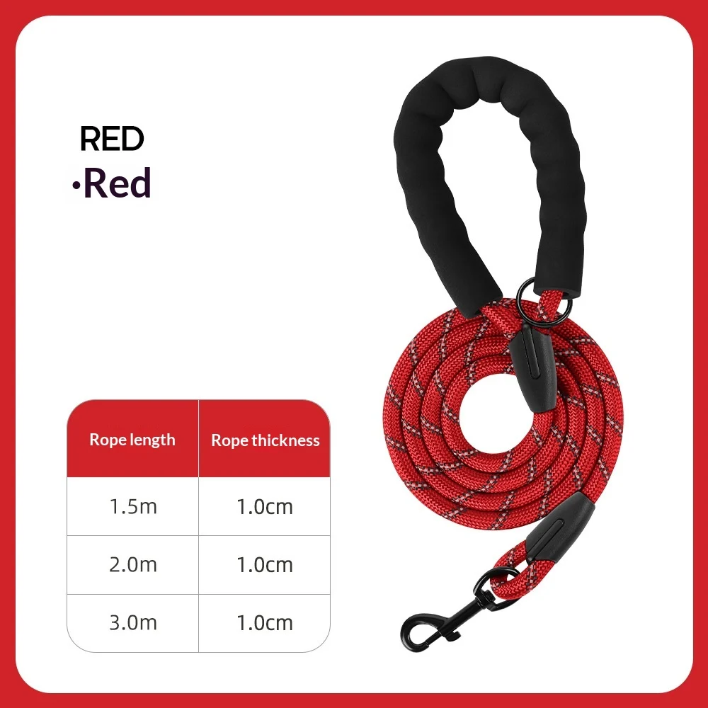 Thickened Reflective Dog Leash - Durable Nylon Pet Walking Lead For Medium Large Dogs — variant image