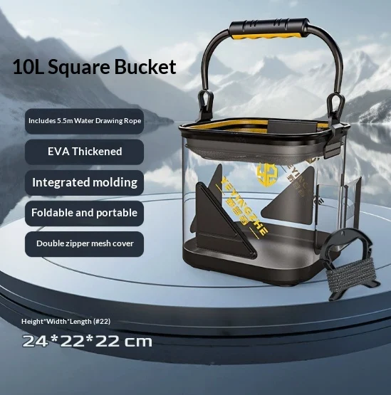 Thickened Transparent Fishing And Water-drawing Bucket — image 2