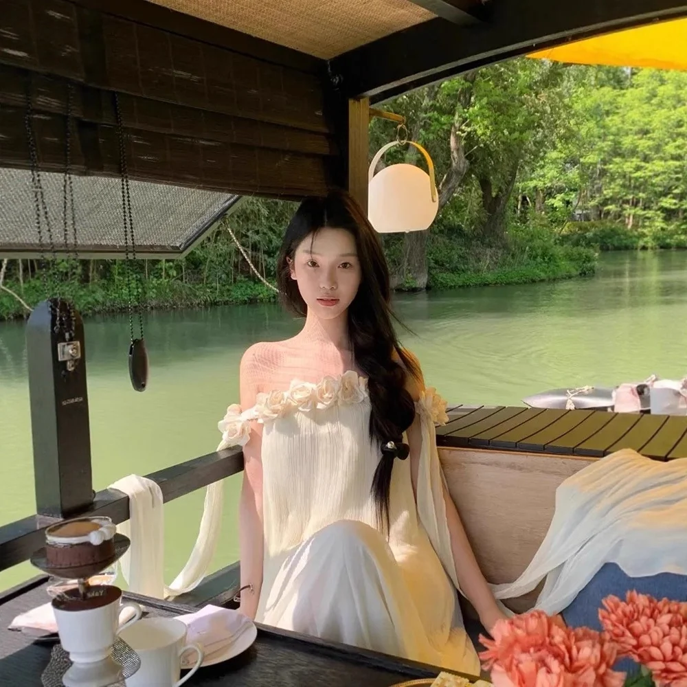 Three-dimensional Floral Strapless Dress For Women — image 6