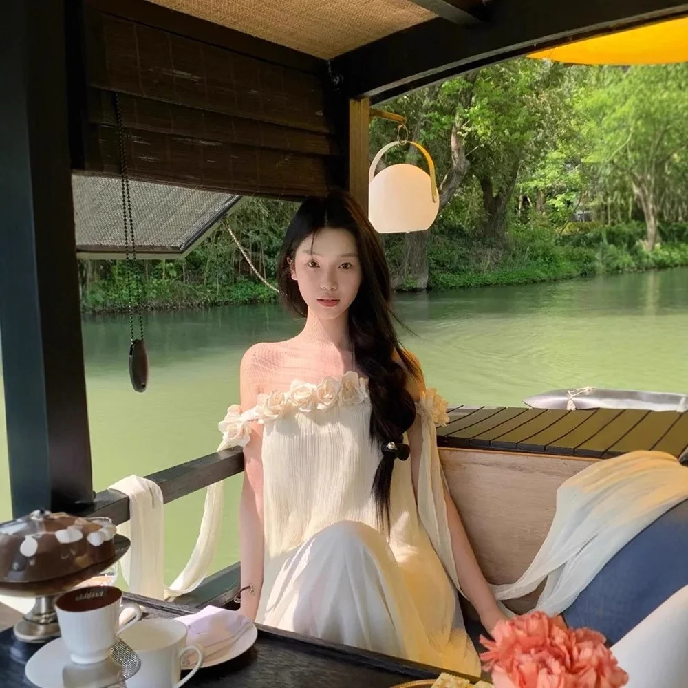 Three-dimensional Floral Strapless Dress For Women — image 3