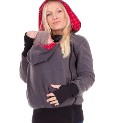 Three-in-one Multi-functional Mother Kangaroo Sweater Coat — image 4