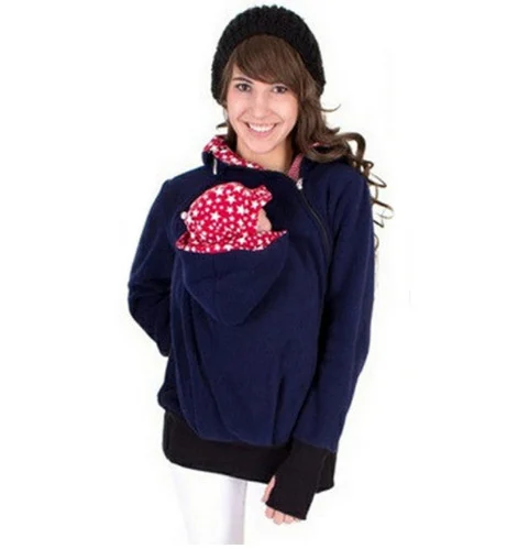 Three-in-one Multi-functional Mother Kangaroo Sweater Coat — image 7