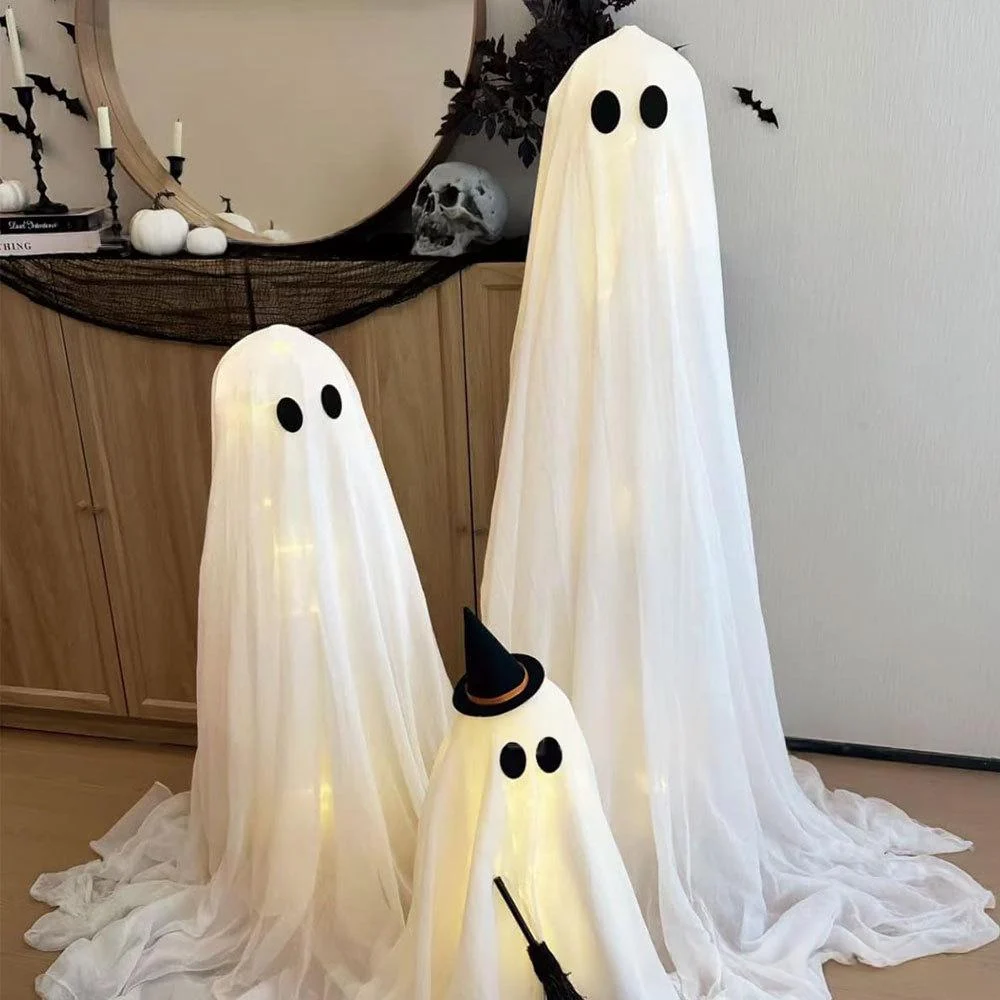 Three-piece Remote-controlled Glowing Halloween Party Ghost Decoration Ornaments — image 4