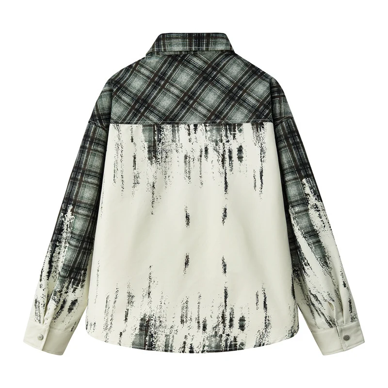Tie-dye Gradient Long-sleeve Shirt For Men — image 7