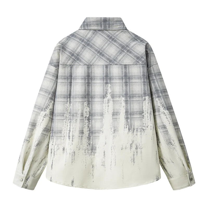 Tie-dye Gradient Long-sleeve Shirt For Men — image 2