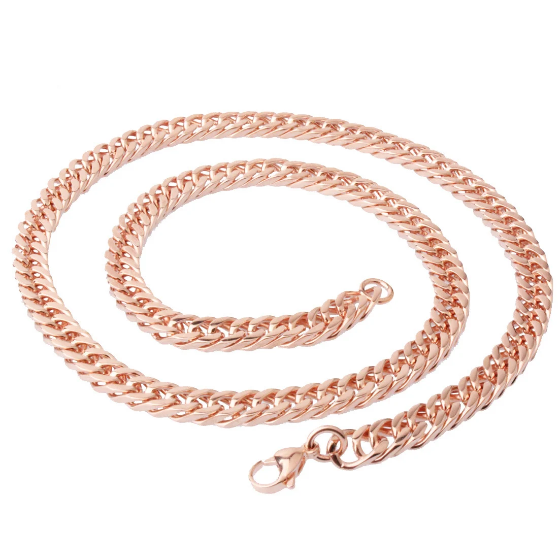 Titanium Steel And Stainless Double-weave Single-chain Necklace For Men Women — image 2