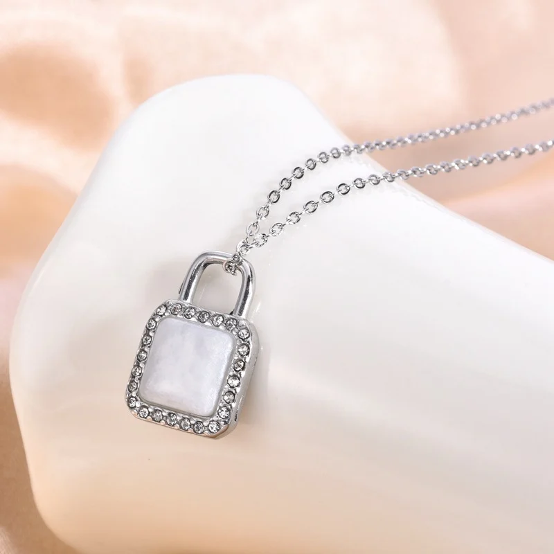 Titanium Steel Necklace Women's New Korean Style Light Luxury Exquisite Perfume Bottle… — image 2
