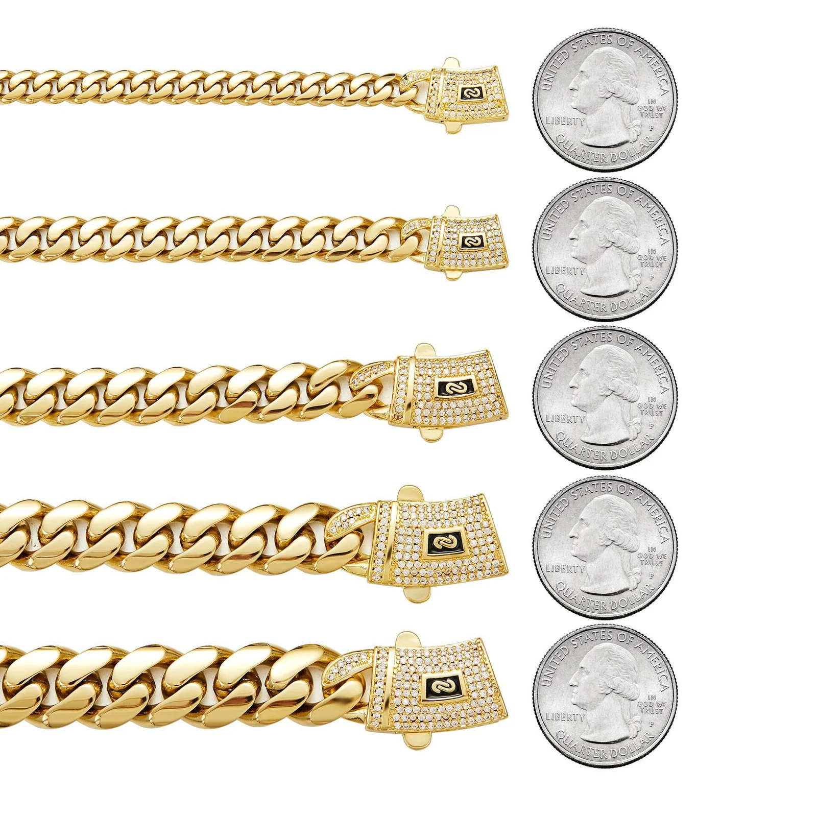 Titanium Steel With Encrypted Thin Polishing And Vacuum Electroplating In 14K Gold… — image 8