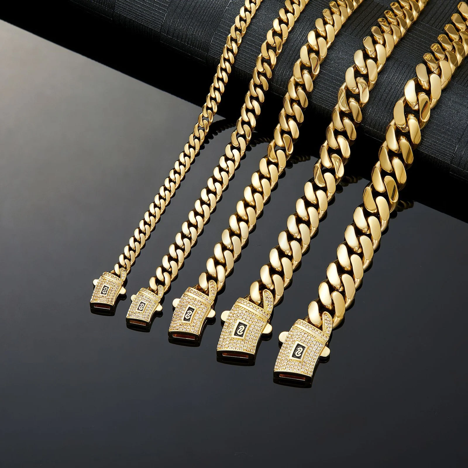 Titanium Steel With Encrypted Thin Polishing And Vacuum Electroplating In 14K Gold… — image 5