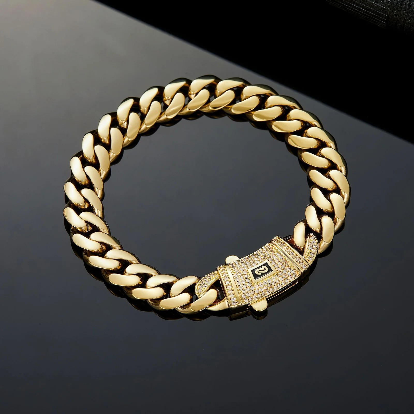 Titanium Steel With Encrypted Thin Polishing And Vacuum Electroplating In 14K Gold… — image 3