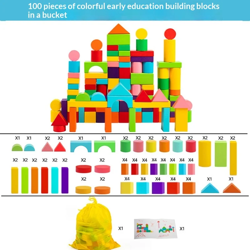 Toddler Wooden Pine Assembly Baby Toy — image 2