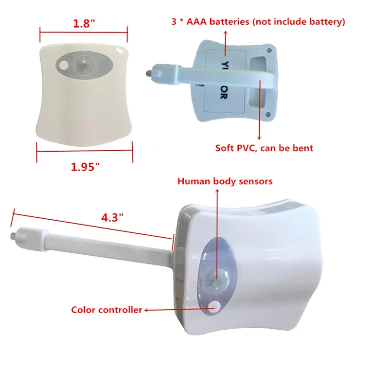 Toilet Induction LED Night Light — image 3