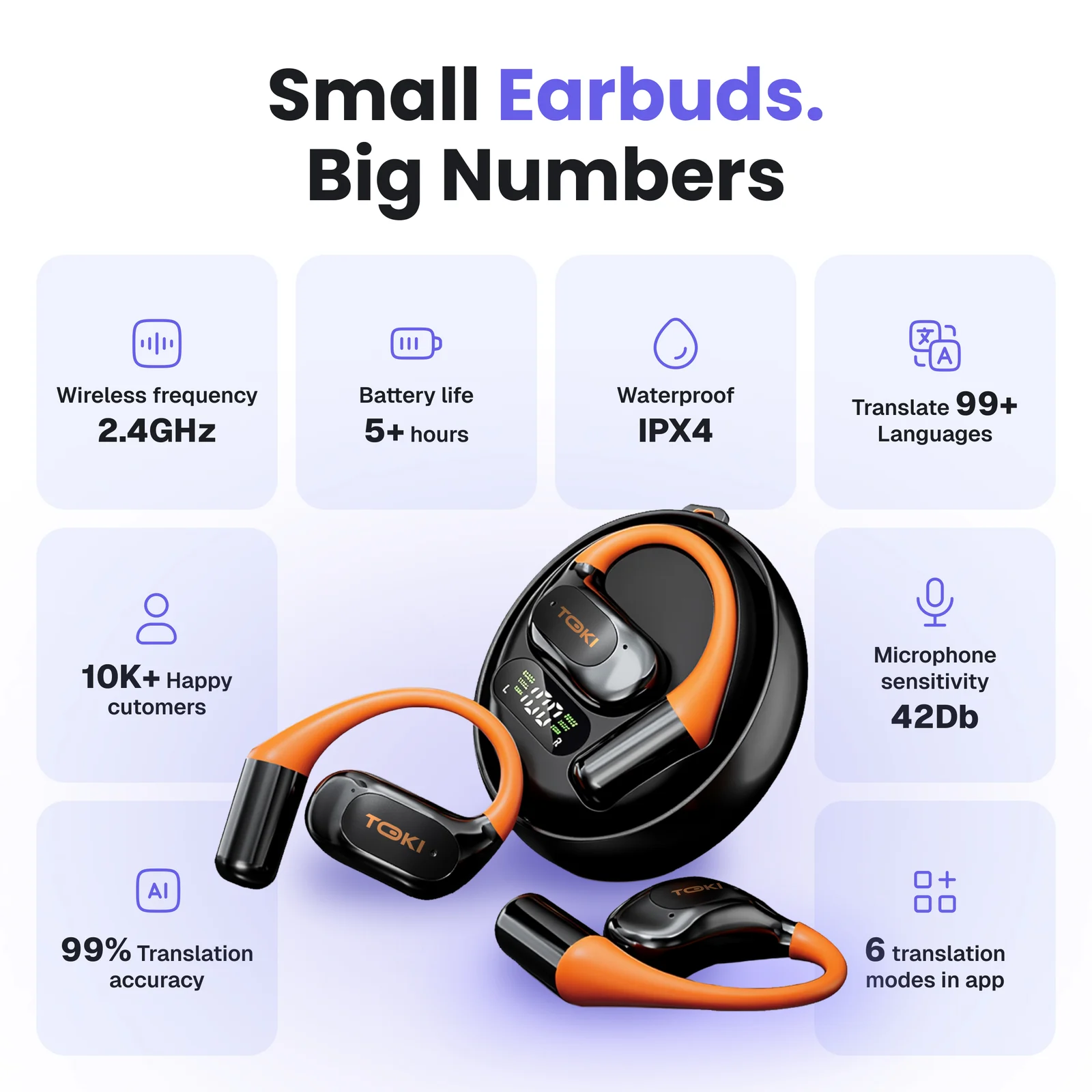 Toki Air-3 Open-ear AI Translation Earbuds — image 2