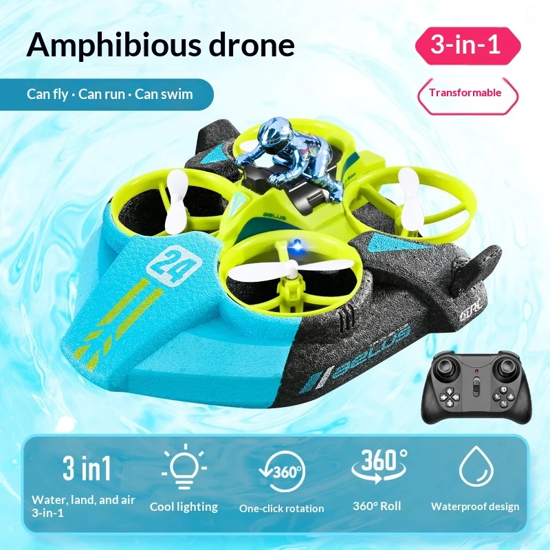 Toy Boy V24 Remote-controlled Childrens 3-in-1 Drone Helicopter — image 5