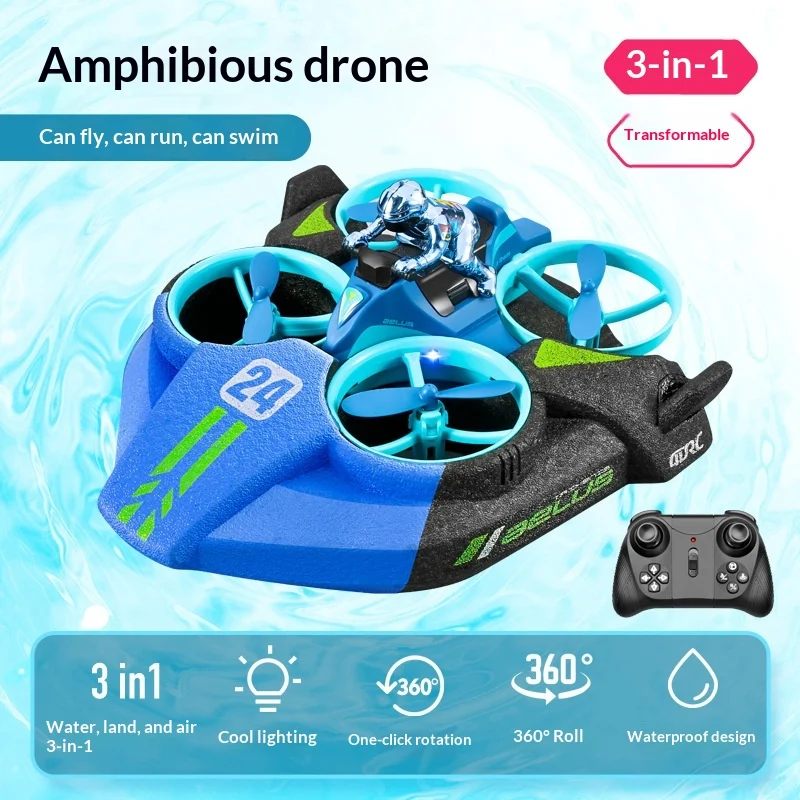 Toy Boy V24 Remote-controlled Childrens 3-in-1 Drone Helicopter — image 4