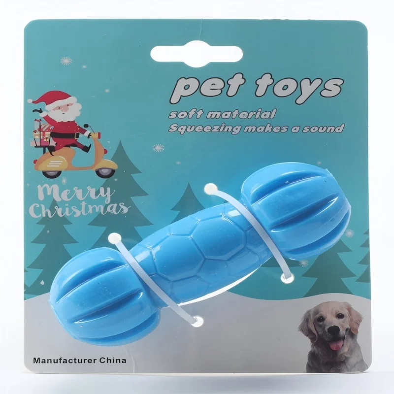 TPR Treat-dispensing Dumbbell Pet Toy Bite-resistant — image 3