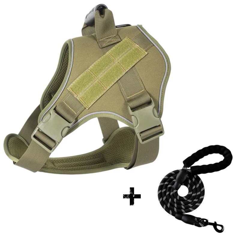 Traction Rope For Large Dogs Breathable Tactical Harness — image 12
