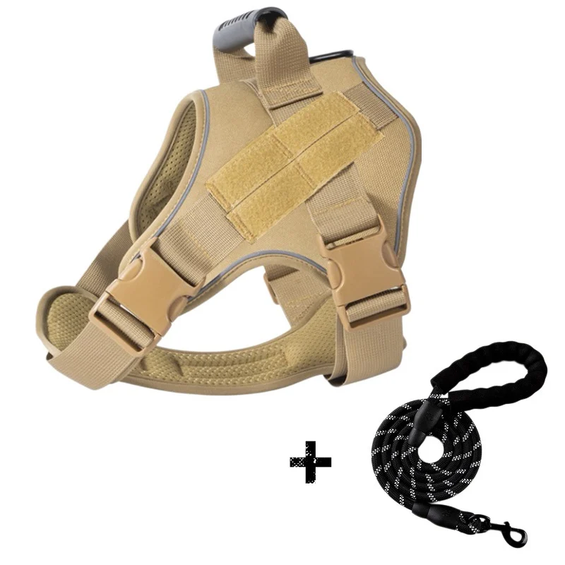 Traction Rope For Large Dogs Breathable Tactical Harness — image 13